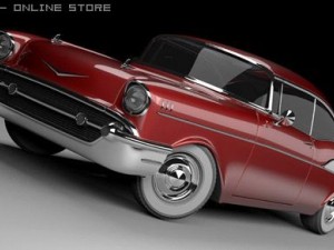chevrolet bel air 1957 Model 3D