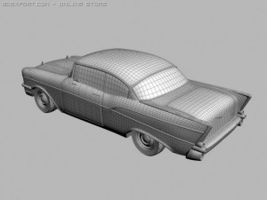 chevrolet bel air 1957 Model 3D