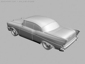 chevrolet bel air 1957 Model 3D