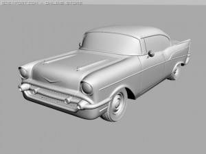 chevrolet bel air 1957 Model 3D