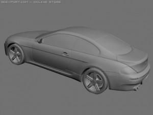 bmw m6 3D 模型