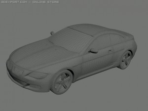 bmw m6 3D 模型
