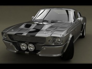 ford mustang shelby gt 500 1967 3D Model