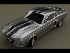 ford mustang shelby gt 500 1967 Modèle 3D