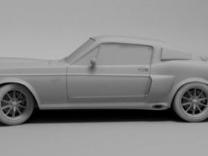 ford mustang shelby gt 500 1967 Modèle 3D