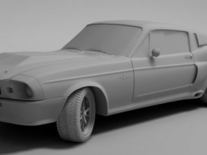 ford mustang shelby gt 500 1967 Modèle 3D