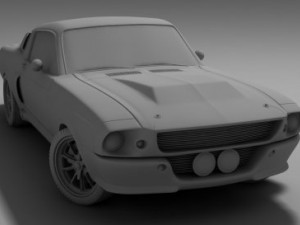 ford mustang shelby gt 500 1967 Modèle 3D