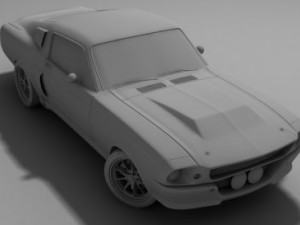 ford mustang shelby gt 500 1967 Modèle 3D
