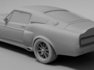 ford mustang shelby gt 500 1967 Modèle 3D