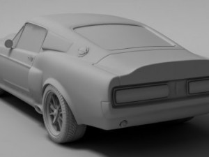 ford mustang shelby gt 500 1967 Modèle 3D