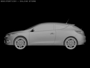 renault megane iii coupe 3D Model