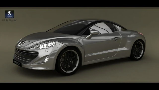 peugeot  rcz 3D Model .c4d .max .obj .3ds .fbx .stl .blend 