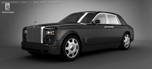 rolls royce phantom vii 3D Модель .c4d .max .obj .3ds .fbx .stl .blend 