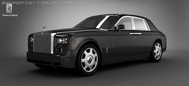 rolls royce phantom vii 3D Model .c4d .max .obj .3ds .fbx .stl .blend 