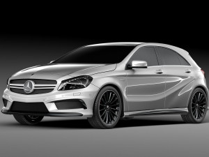 Mercedes-benz a45 amg 3D 모델