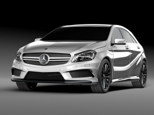 Mercedes-benz a45 amg 3D 모델
