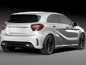 Mercedes-benz a45 amg 3D 모델