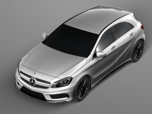 Mercedes-benz a45 amg 3D 모델