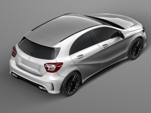 Mercedes-benz a45 amg 3D 모델