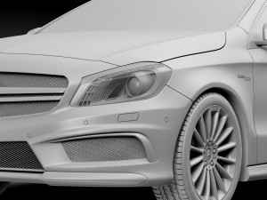 Mercedes-benz a45 amg 3D 모델