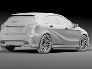 Mercedes-benz a45 amg 3D 모델