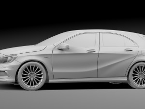 Mercedes-benz a45 amg 3D 모델