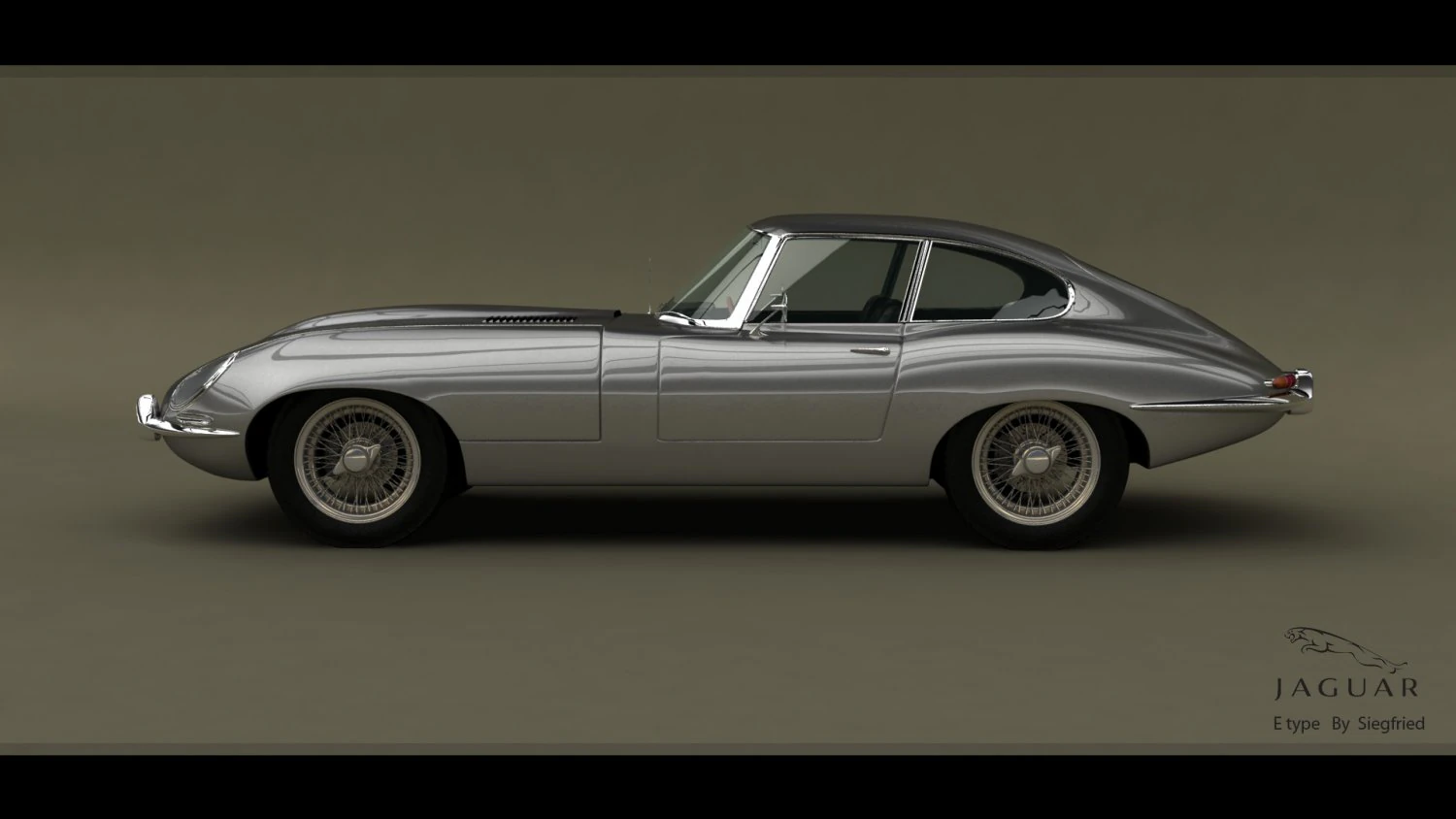 jaguar etype coupe 3D Model .c4d .max .obj .3ds .fbx .stl .blend