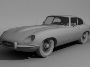 jaguar etype coupe Modelo 3D