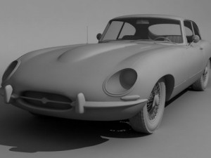 jaguar etype coupe Modelo 3D