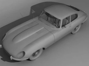 jaguar etype coupe 3D Model