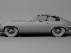 jaguar etype coupe Modelo 3D