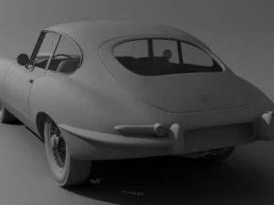 jaguar etype coupe 3D Model