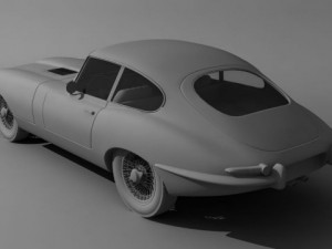 jaguar etype coupe Modelo 3D