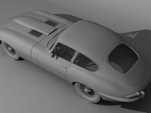 jaguar etype coupe 3D Model