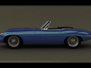 jaguar etype convertible 3D मॉडल