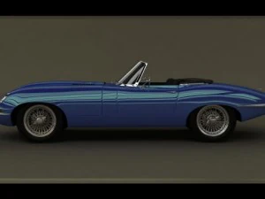 Jaguar E Type decappottabile Modello 3D