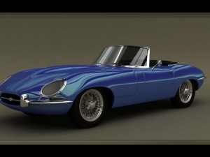 jaguar etype convertible 3D 模型