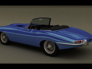 jaguar etype convertible 3D 模型