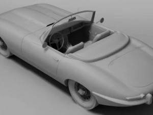 jaguar etype convertible 3D Model