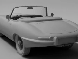 jaguar etype convertible 3D Model