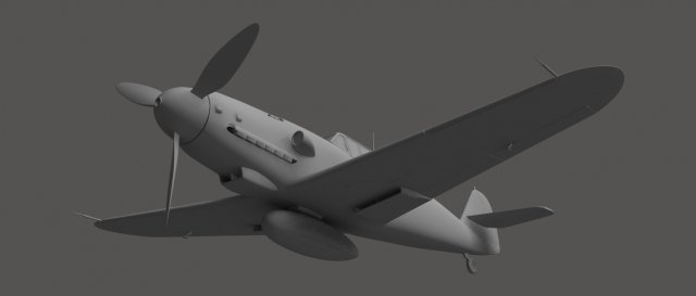 messerschmitt bf 109 Model 3D .c4d .max .obj .3ds .fbx .stl .blend 