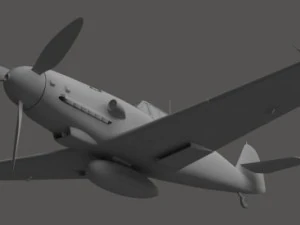 messerschmitt bf 109 Modello 3D