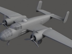 b25 mitchell 3D Model
