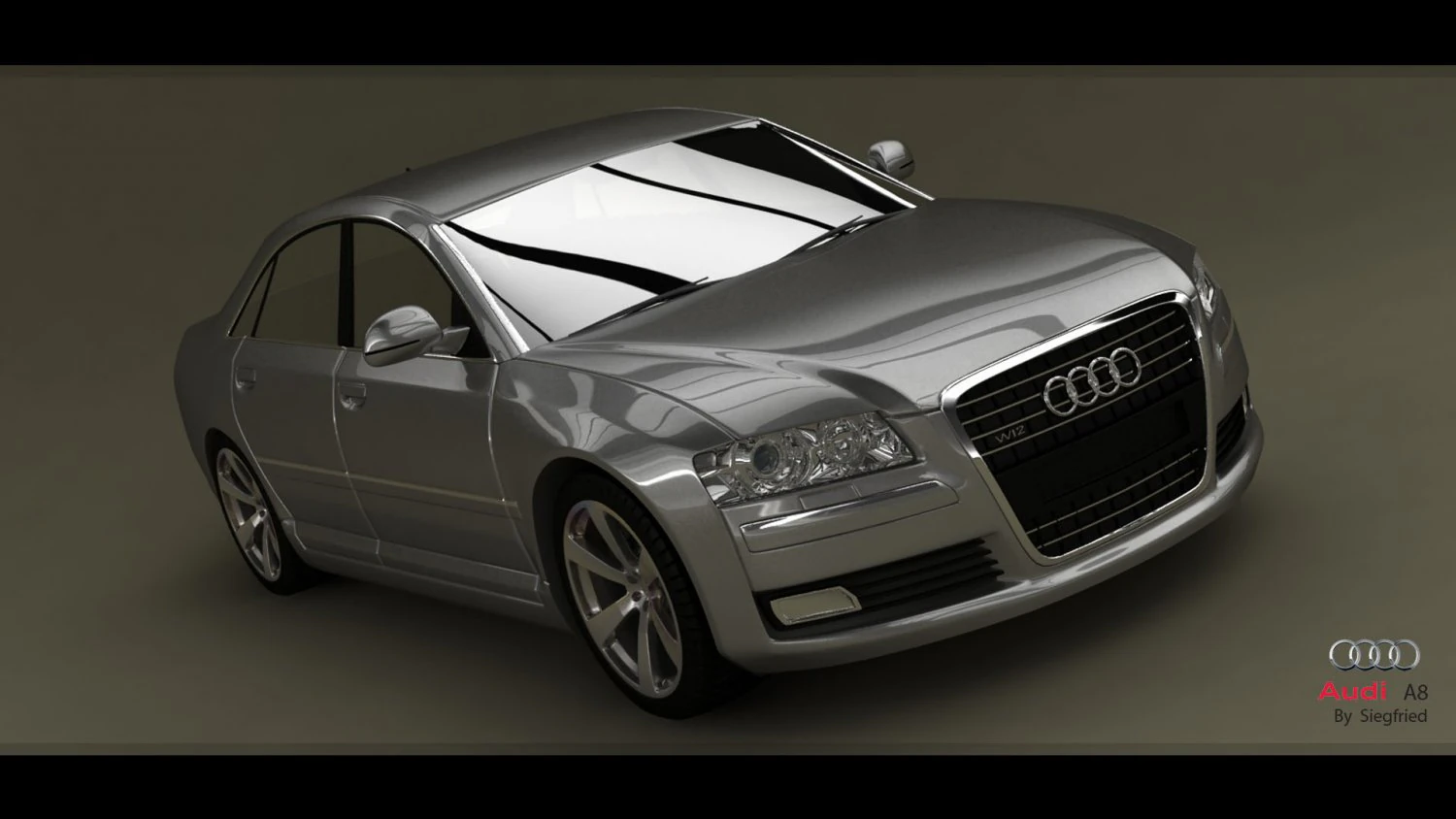 audi a8 w12 3D Model .c4d .max .obj .3ds .fbx .stl .blend 