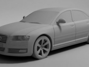 audi a8 w12 3D Modell
