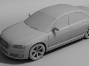 audi a8 w12 3D Model
