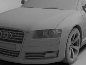 audi a8 w12 3D Model