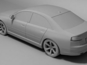 audi a8 w12 3D Modell