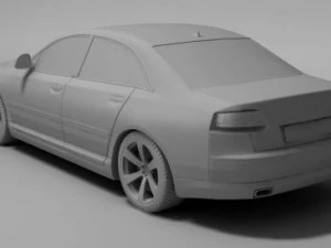 audi a8 w12 3D Model