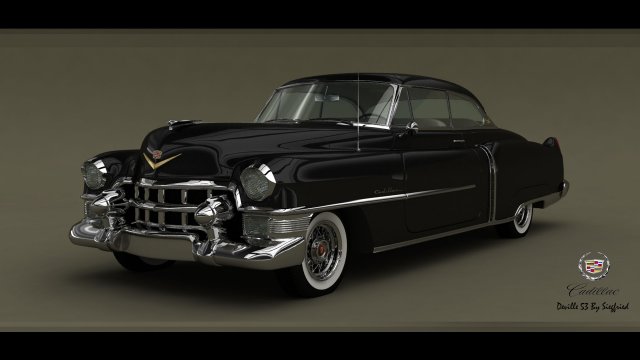 cadillac deville coupe 1953 3D 모델 .c4d .max .obj .3ds .fbx .stl .blend 